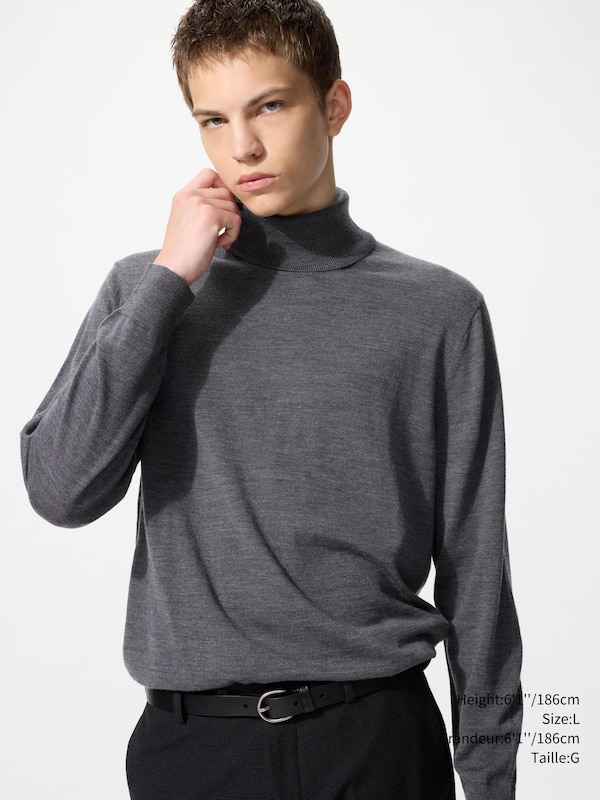 EXTRA FINE MERINO TURTLENECK SWEATER