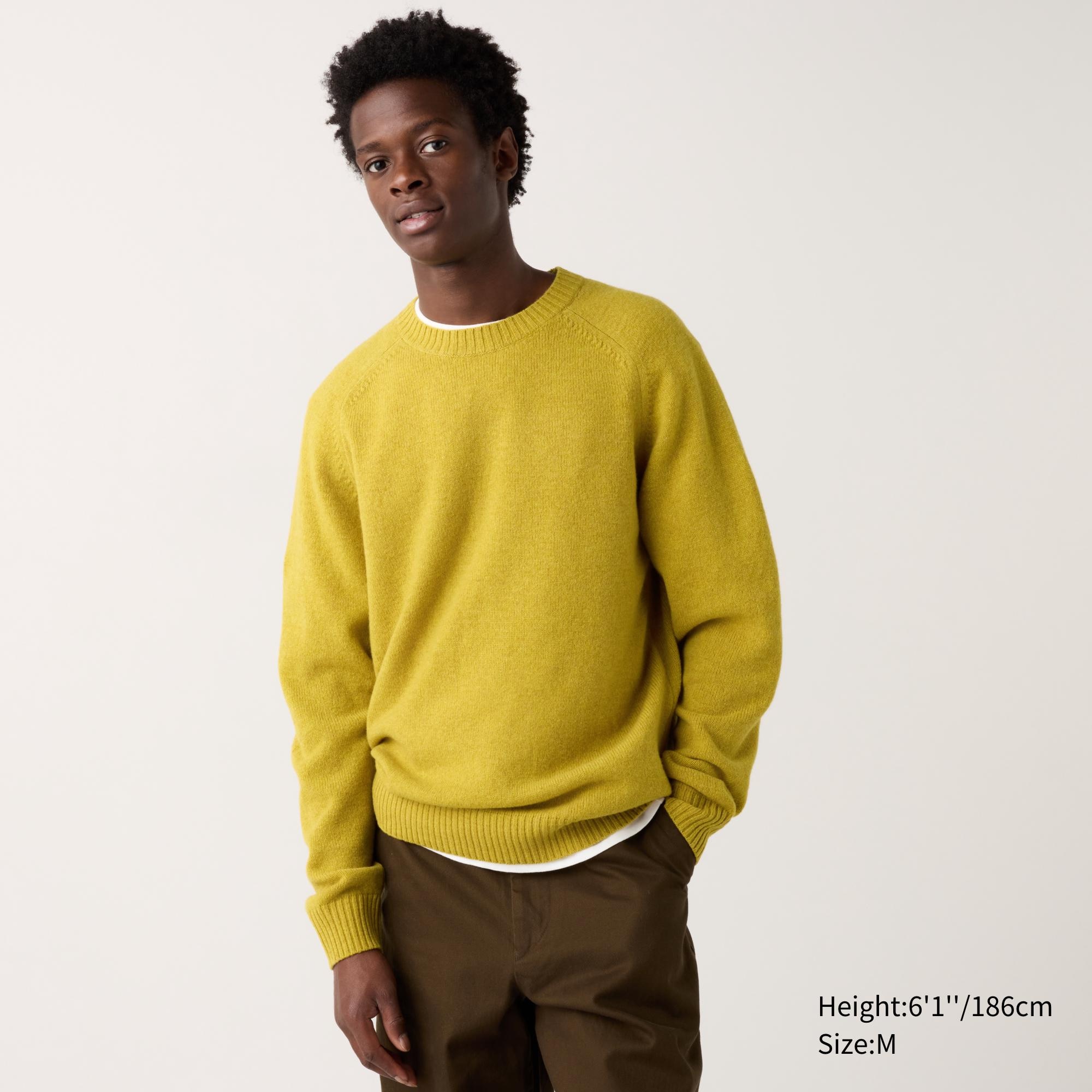 PREMIUM LAMBSWOOL LONG SLEEVE CREW NECK SWEATER