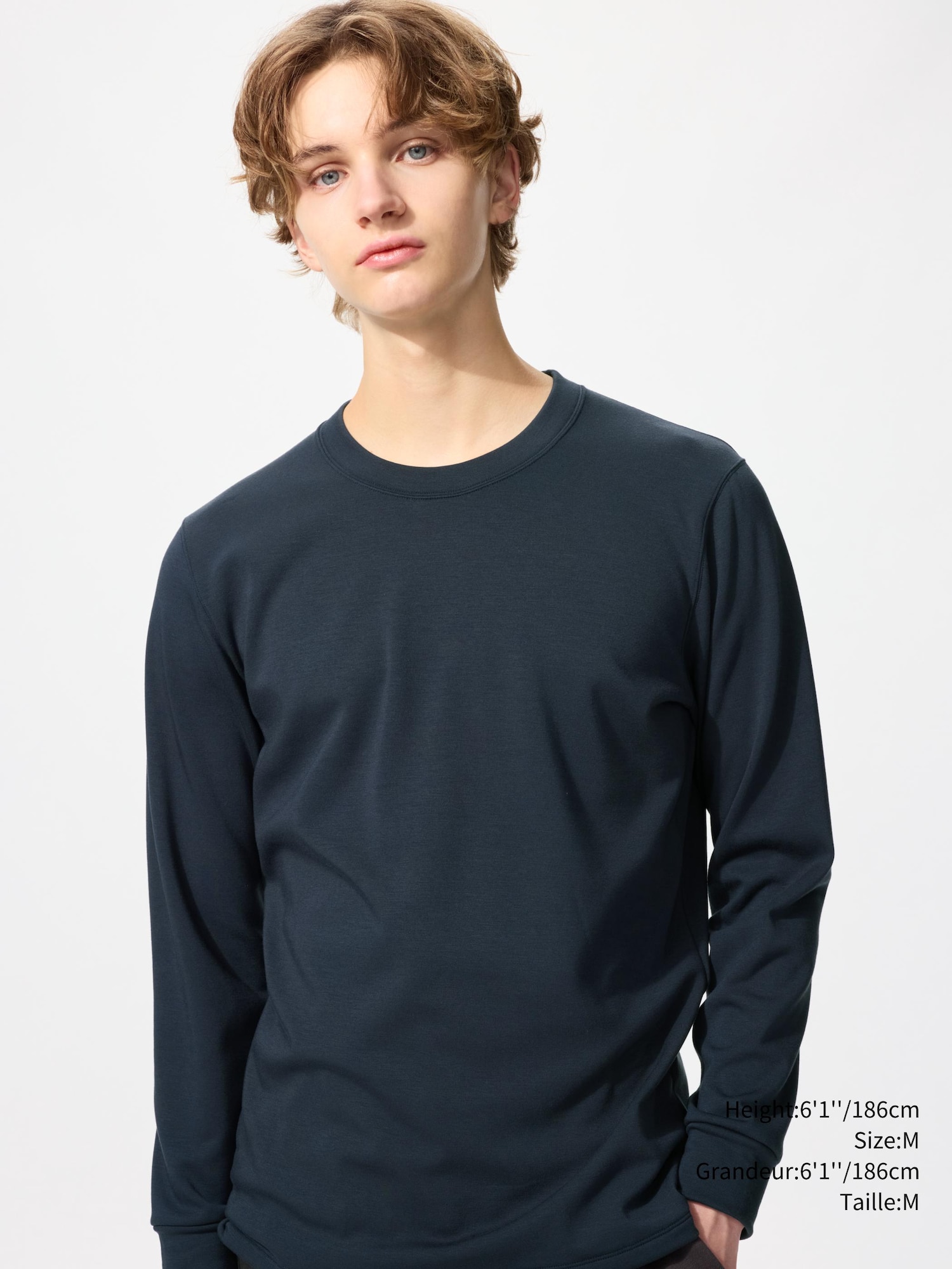 ABOUTアバウトMEN'S TECH T-SHIRT WARM UP 白　L Men's HEATTECH Ultra Warm T-Shirt | UNIQLO CA