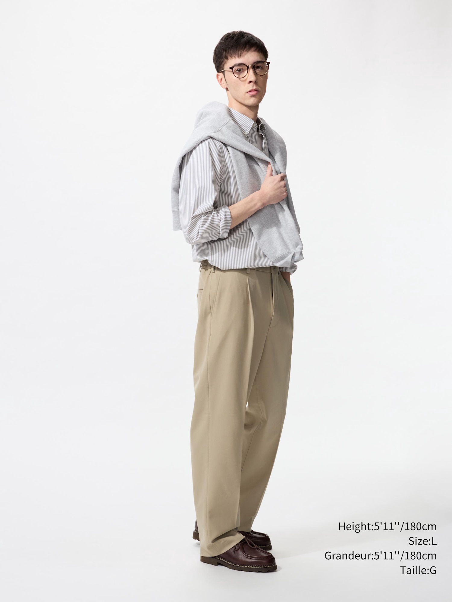 PLEATED WIDE PANTS