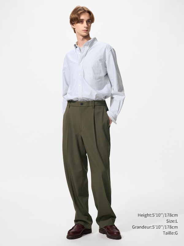 PLEATED WIDE PANTS