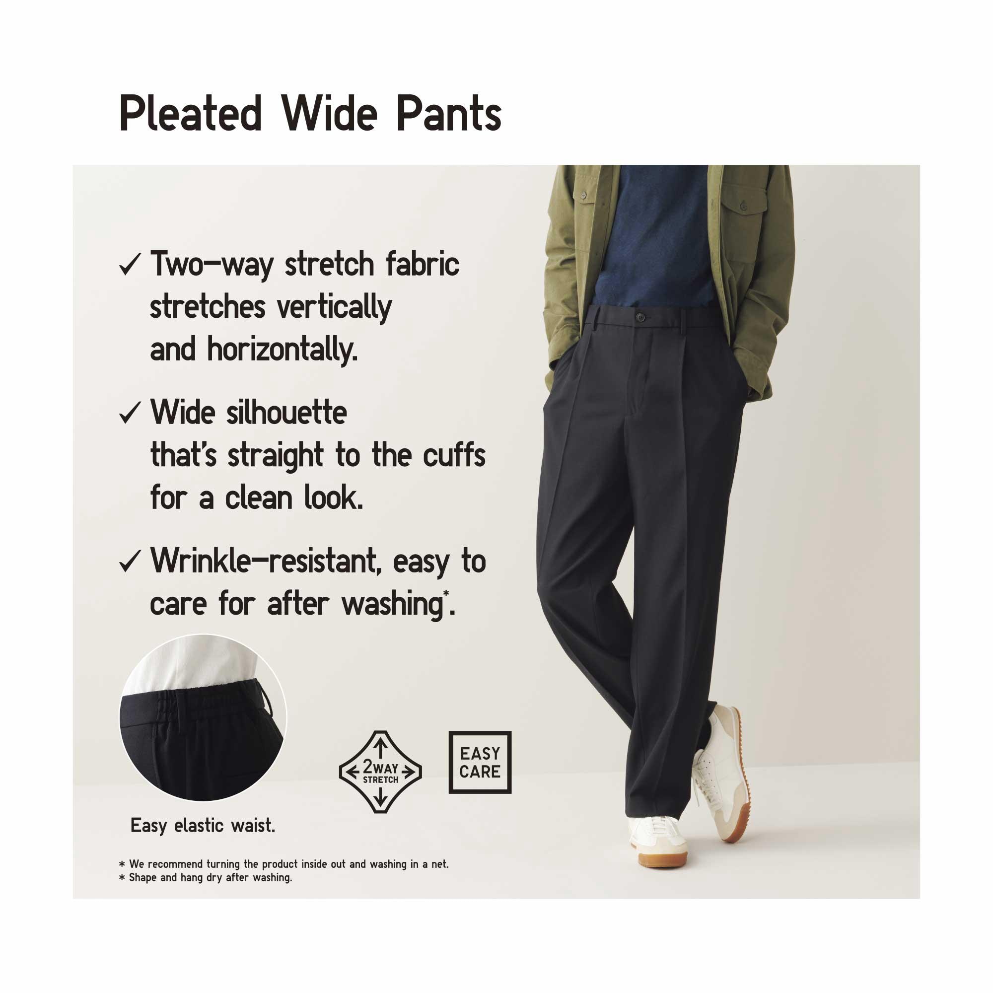So Neat Pleat detail Korean Baggy Pants