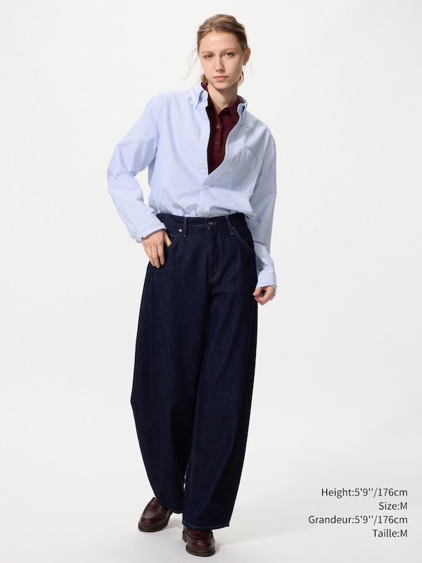 CHEMISE OXFORD AJUSTÉE À RAYURES | COL BOUTONNÉ