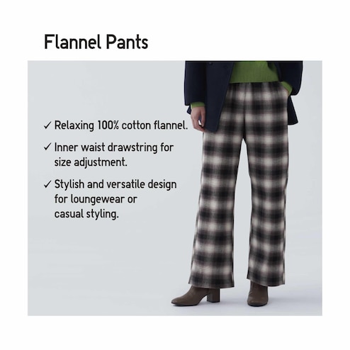 100% Cotton Plaid Pajama Pants for Women- Soft Comfortable Casual Loose  Sleepwear Ladies Lounge Wear Pants(Light Gray) 