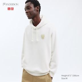 UNIQLO U WIDE FITTED FLEECE PULLOVER HOODIE
