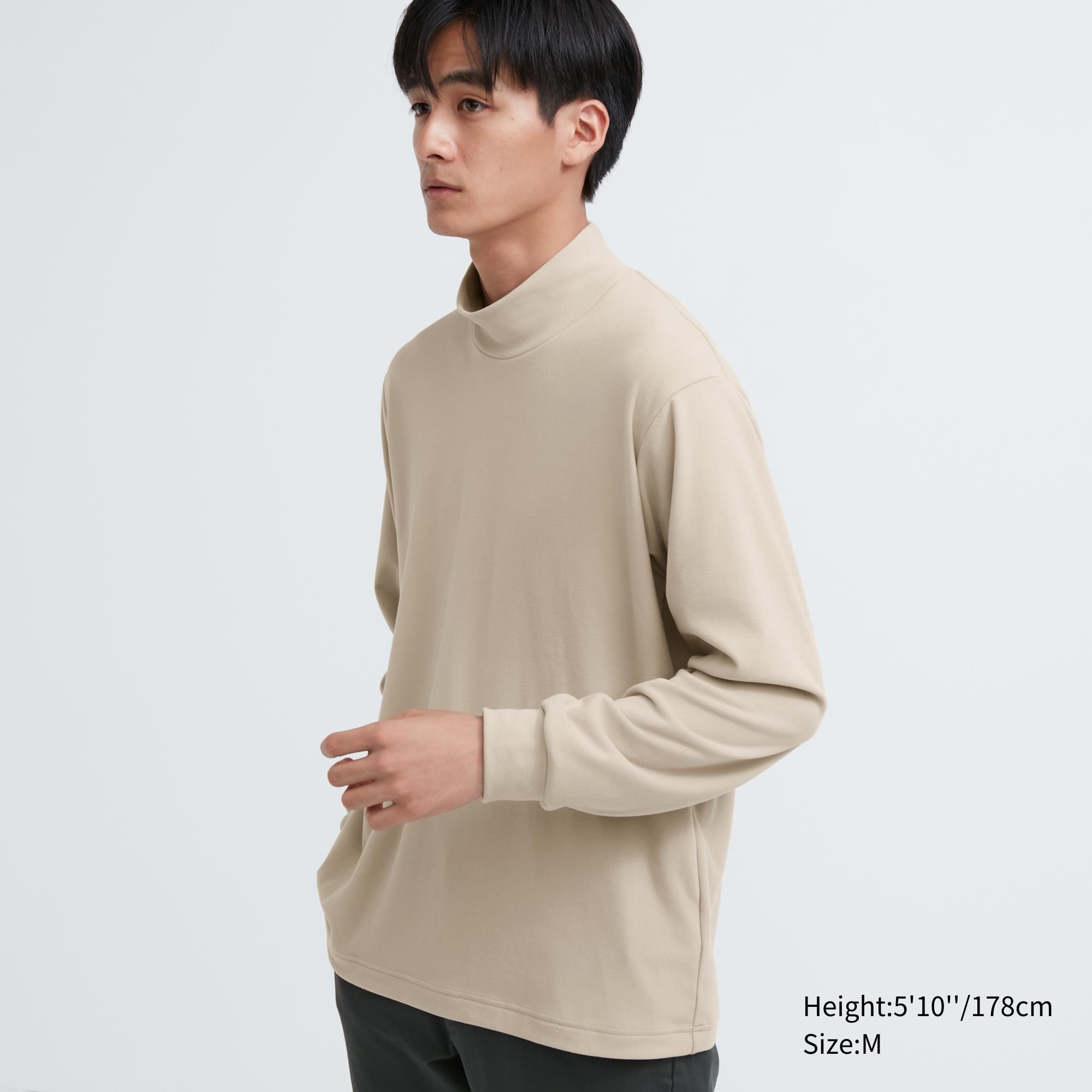 Fleece mock deals turtleneck mens