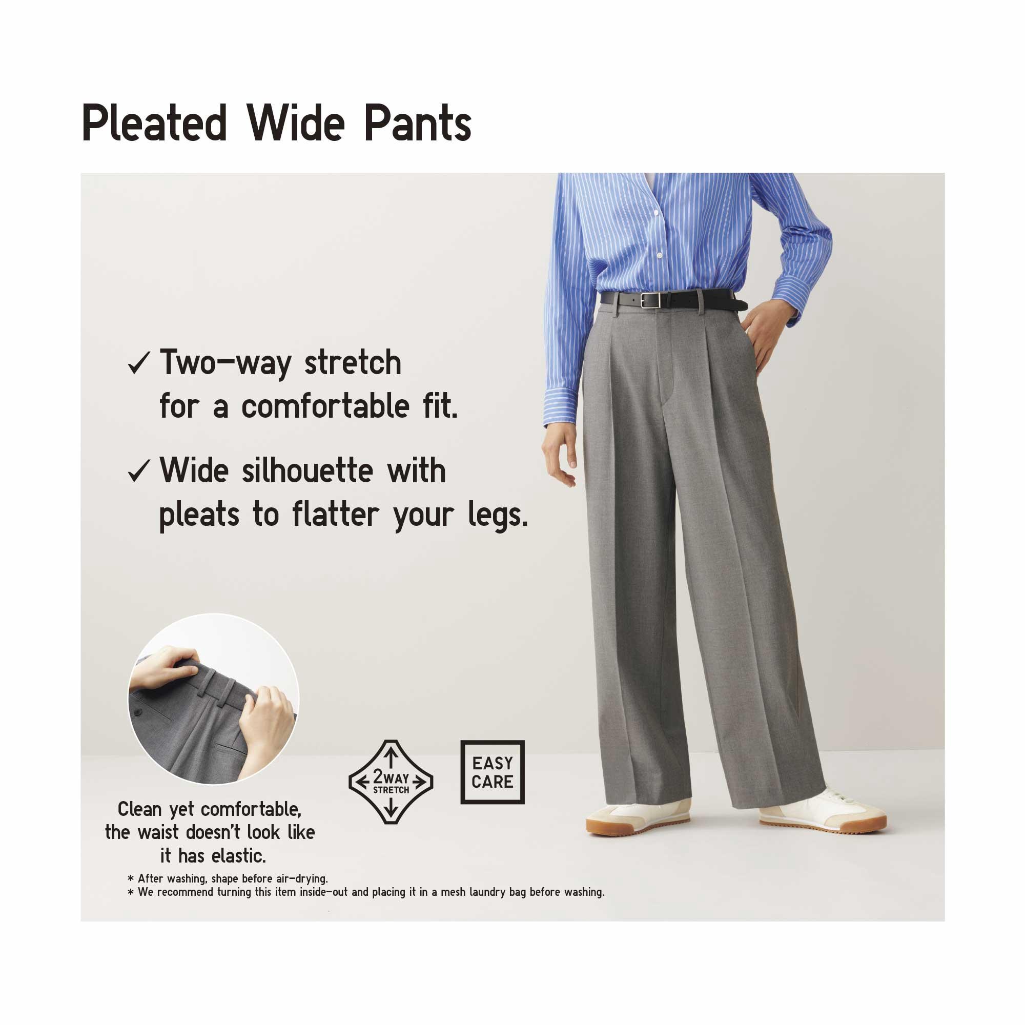 PLEATED WIDE PANTS (LONG)