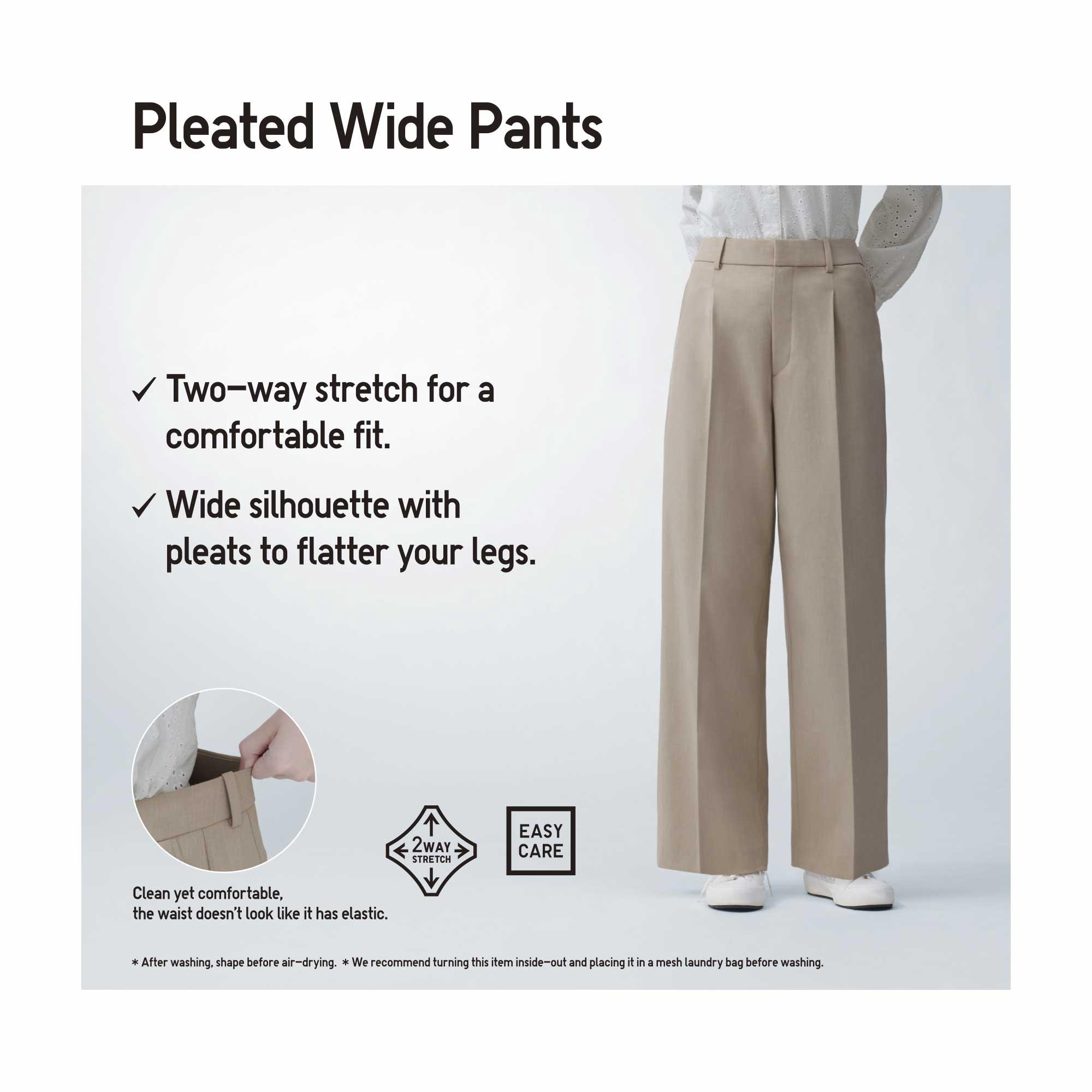 PLEATED WIDE PANTS (LONG)