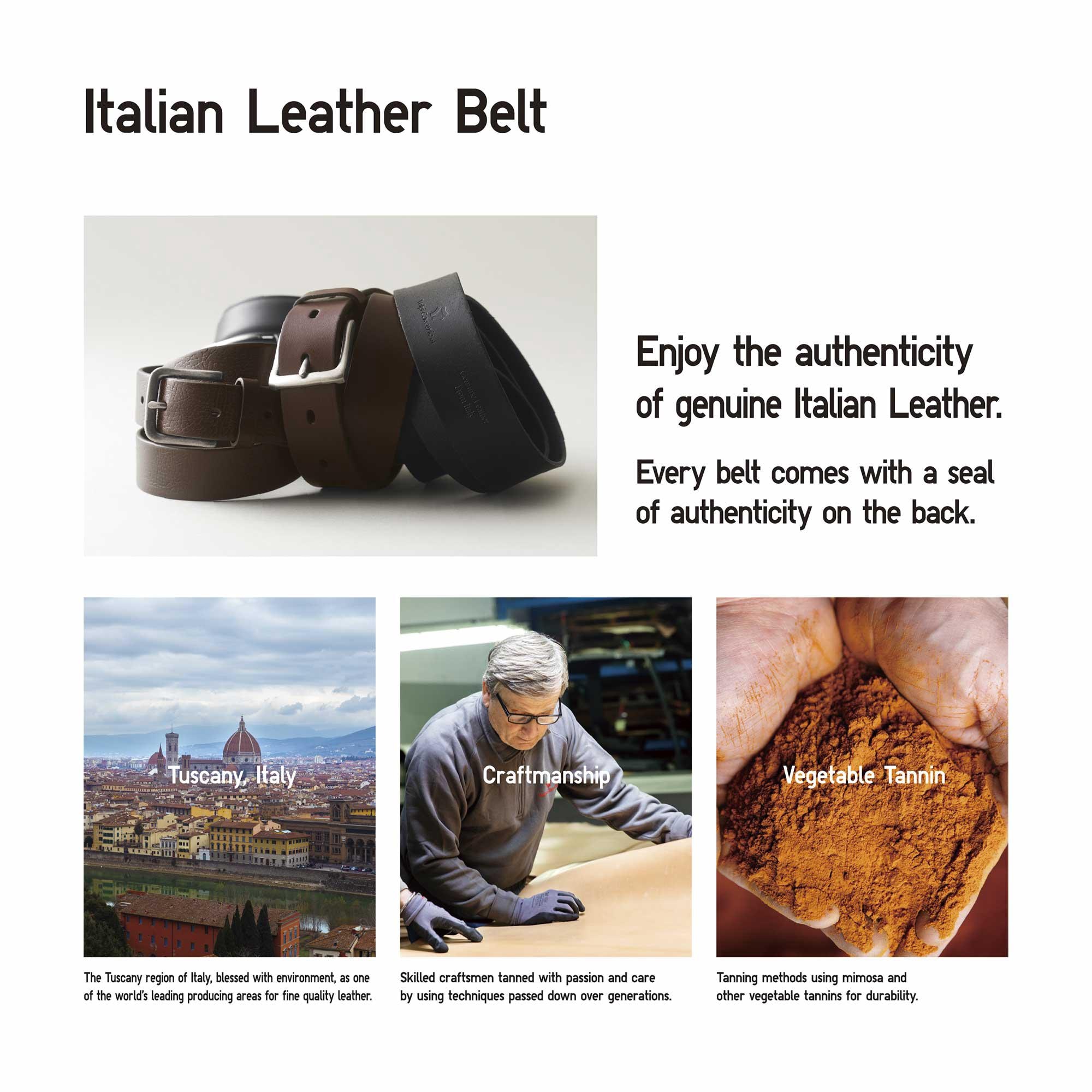 ITALIAN OILED LEATHER BELT