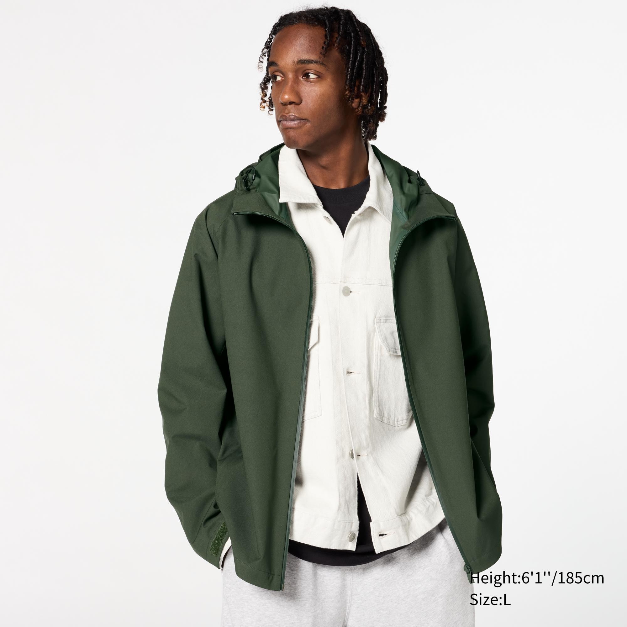 Uniqlo blocktech hooded gfci parka