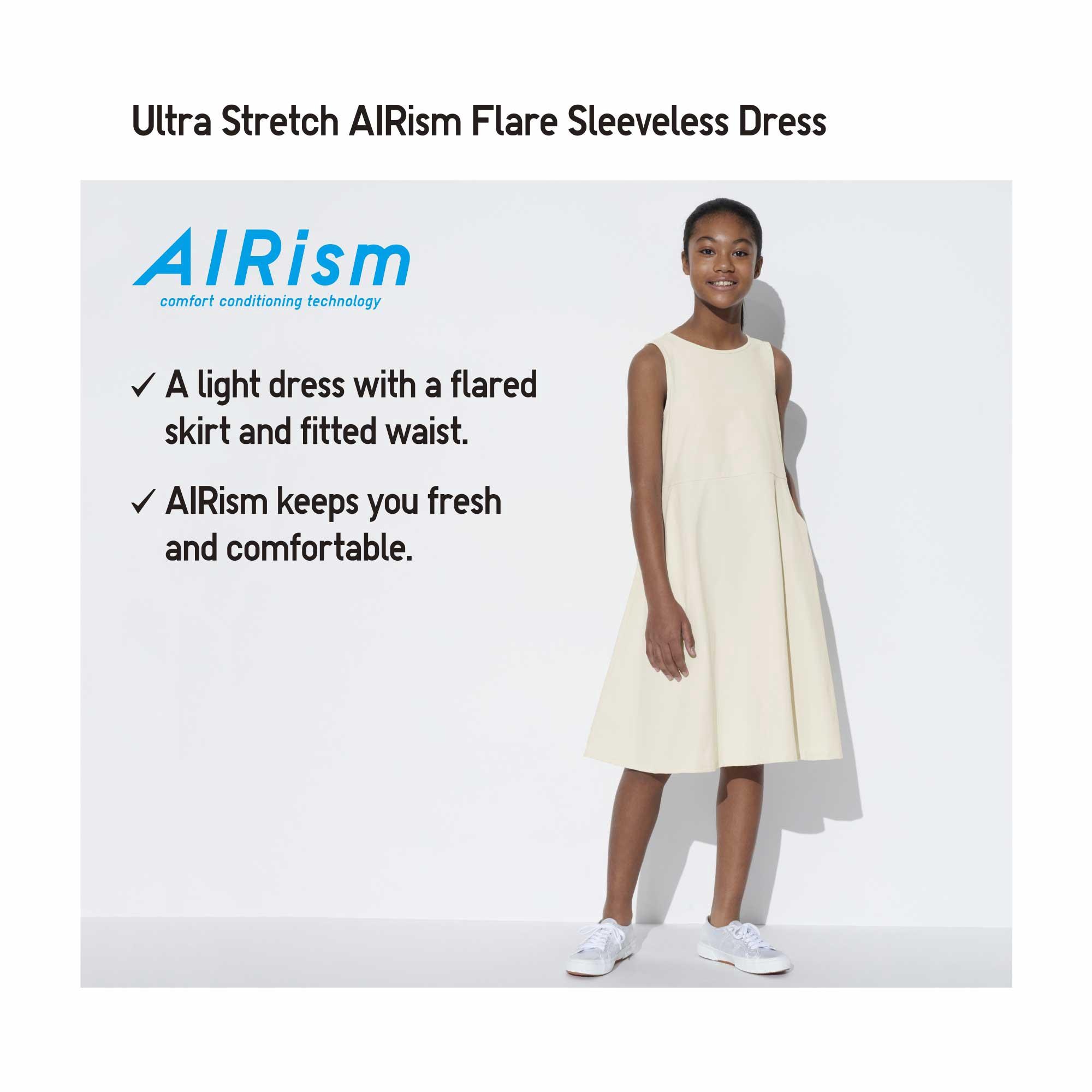 EXTRA STRETCH AIRism FLARE SLEEVELESS DRESS
