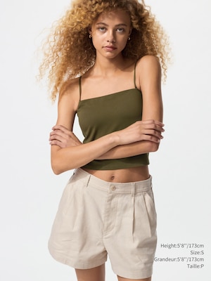 AIRism COTTON CROPPED BRA TUBE TOP