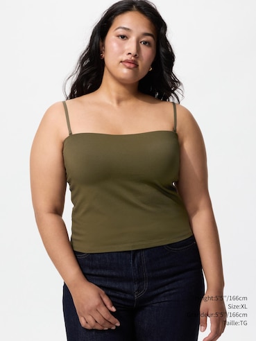 AIRism COTTON CROPPED BRA TUBE TOP