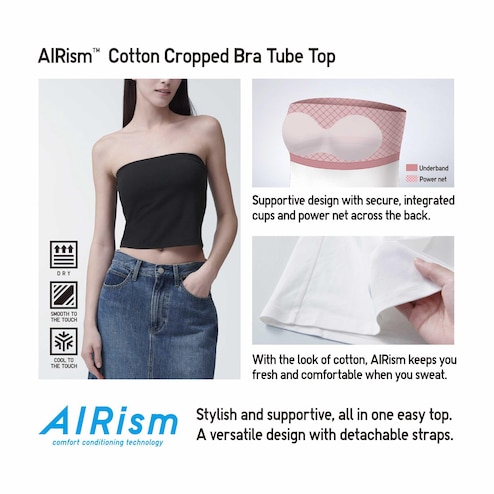 AIRism CROPPED BRA TUBE TOP