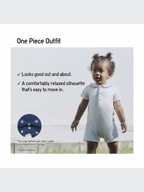 Ribbed One Piece Outfit Short Sleeve