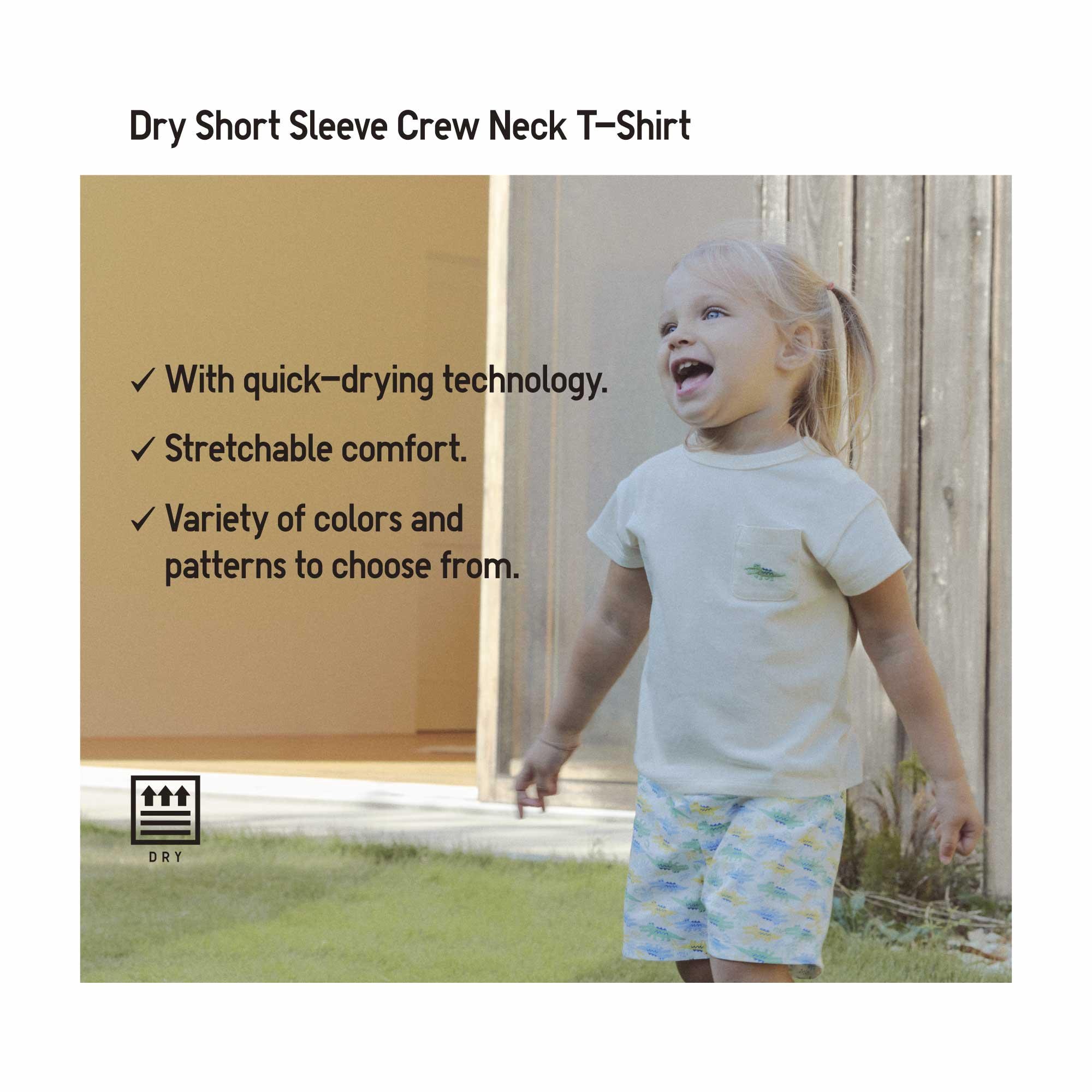 DRY CREW NECK SHORT SLEEVE T-SHIRT