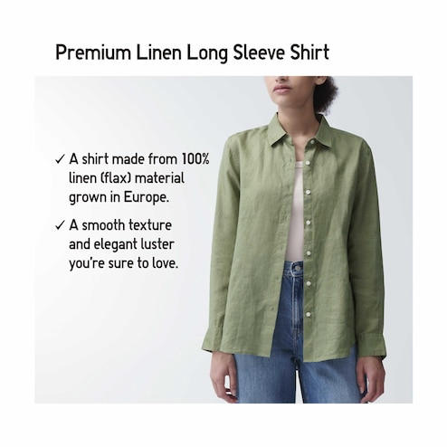 Women's 100% European Linen Short Sleeve Shirt