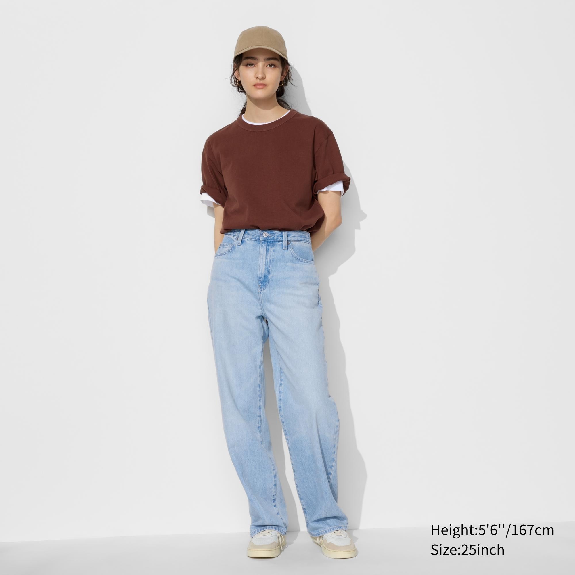 WOMEN'S WIDE STRAIGHT JEANS | UNIQLO CA