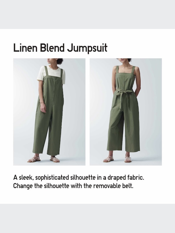 LINEN BLEND JUMPSUIT