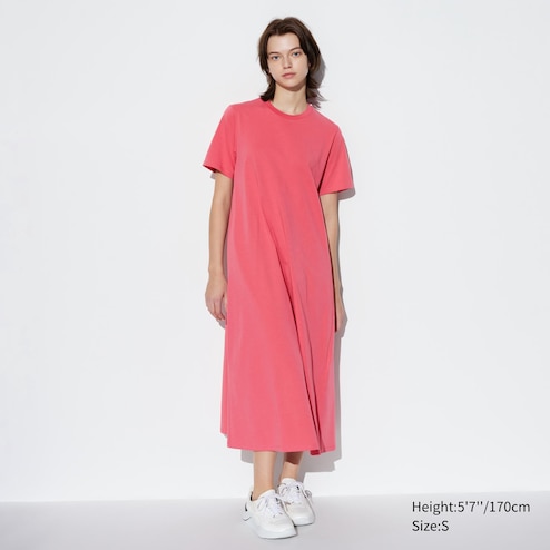 WOMEN'S AIRISM COTTON SHORT SLEEVE T-SHIRT DRESS