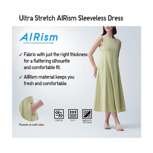 WOMEN'S EXTRA STRETCH AIRISM SLEEVELESS DRESS
