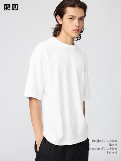 AIRism Cotton Oversized T-Shirt | Half-Sleeve