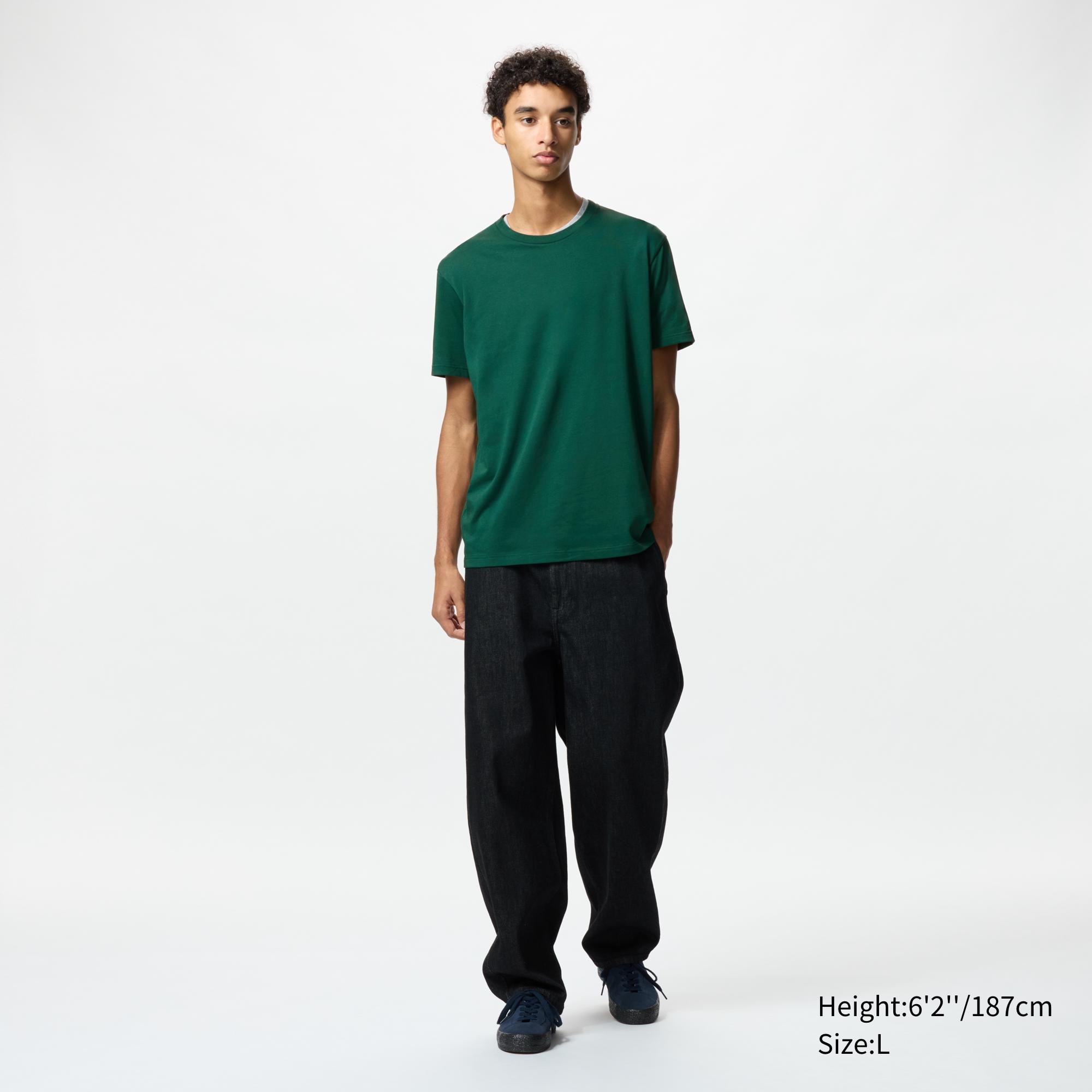 Crew neck dry hotsell color t shirt uniqlo