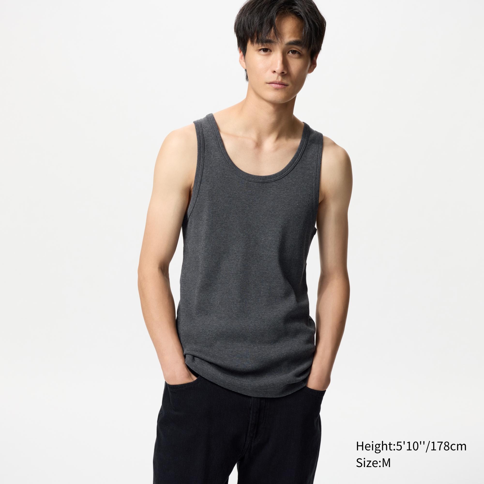 DRY COLOUR RIBBED TANK TOP