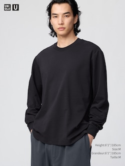 T-SHIRT AIRism EN COTON COL ROND | MANCHES LONGUES