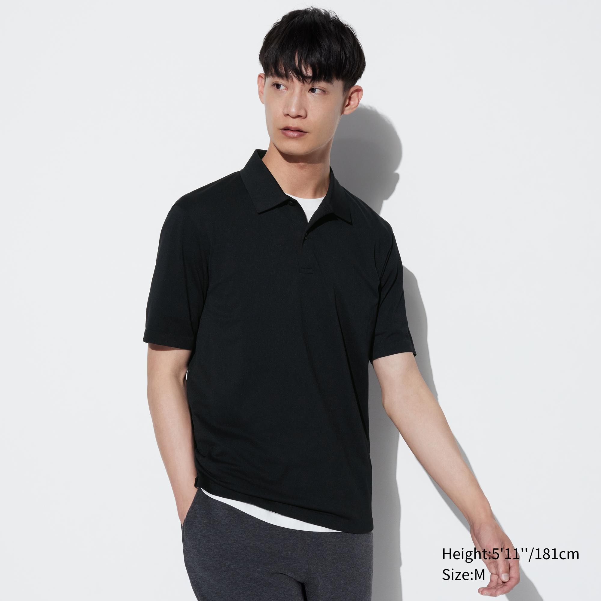 ORIGINAL UNIQLO PS  MEN DRY-EX Short Sleeve Polo Shirt (Mapping