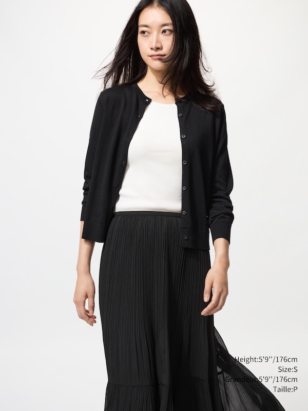 UV PROTECTION CREW NECK CARDIGAN