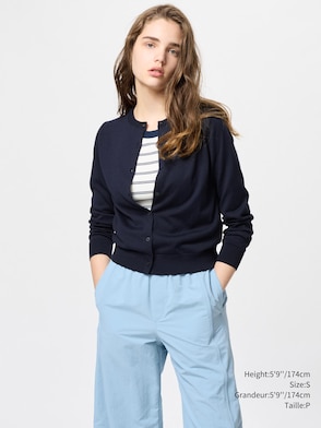 UV PROTECTION CREW NECK CARDIGAN