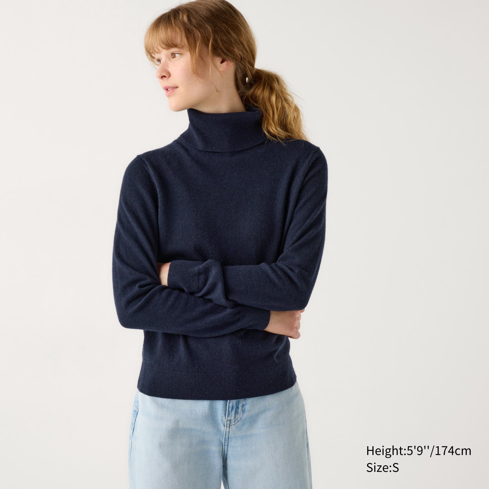 CASHMERE TURTLE NECK SWEATER