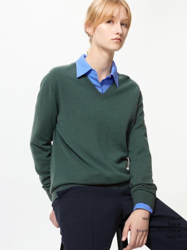 CASHMERE V NECK SWEATER