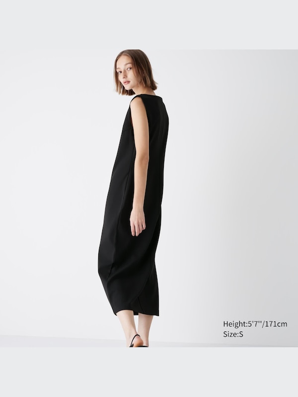 CREPE JERSEY SLEEVELESS DRESS