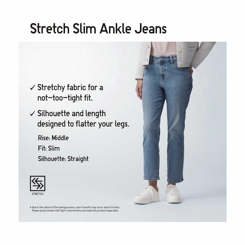 Mguotp Women Pants Skinny Slim Denim Stretch Pencil Hole Jeans