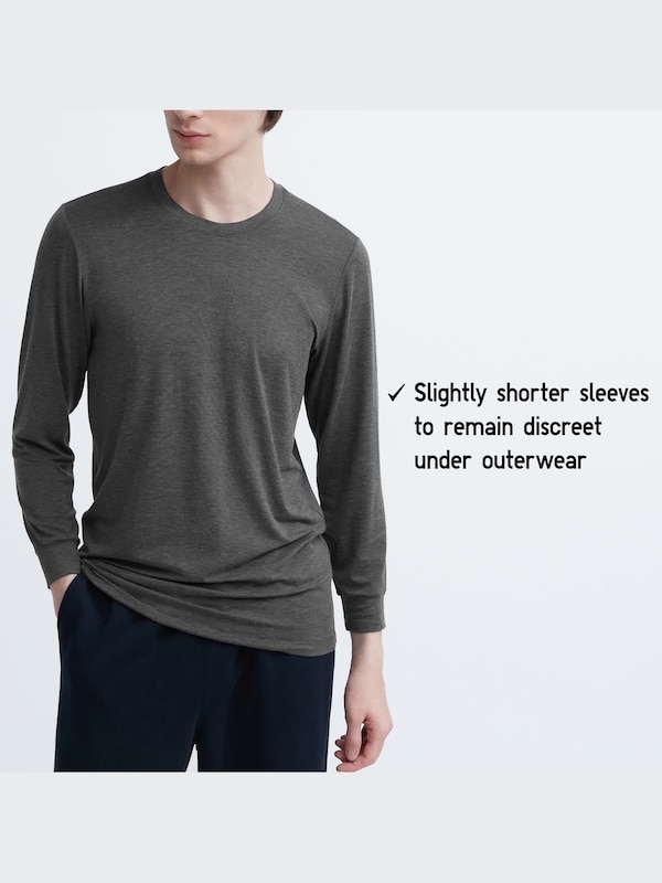 HEATTECH CREW NECK LONG SLEEVE T-SHIRT