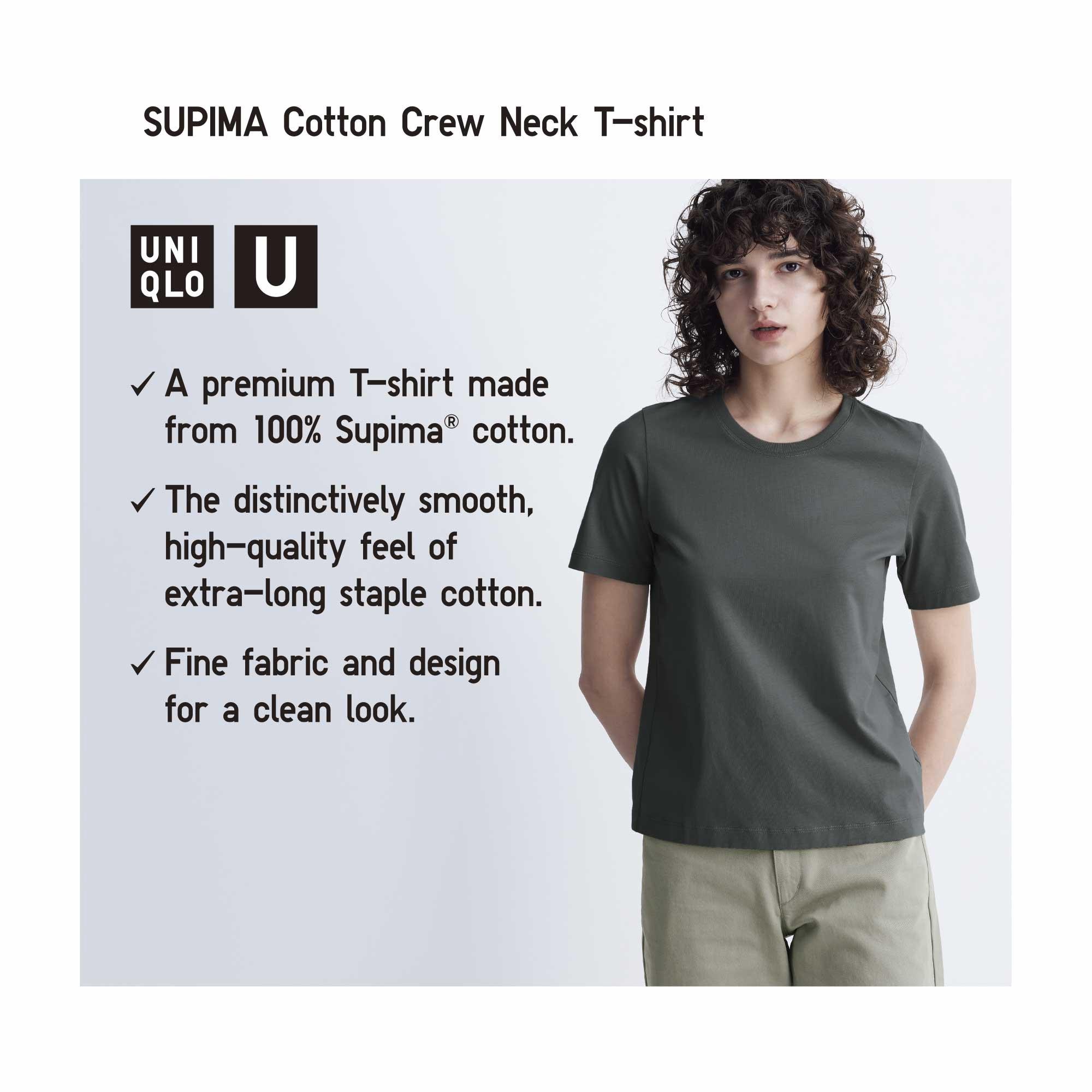 SUPIMA COTTON SHORT SLEEVE CREW NECK T-SHIRT