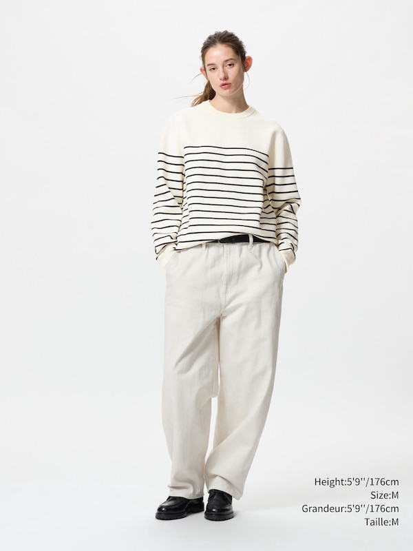 WASHABLE MILANO RIBBED CREW NECK SWEATER