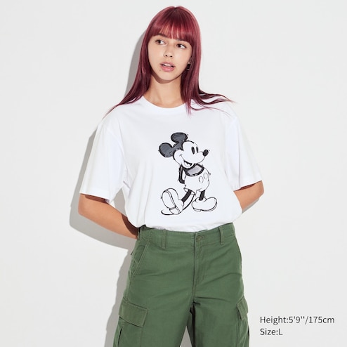 Women's Disney Mickey Mouse Short Sleeve Graphic T-Shirt - White XL