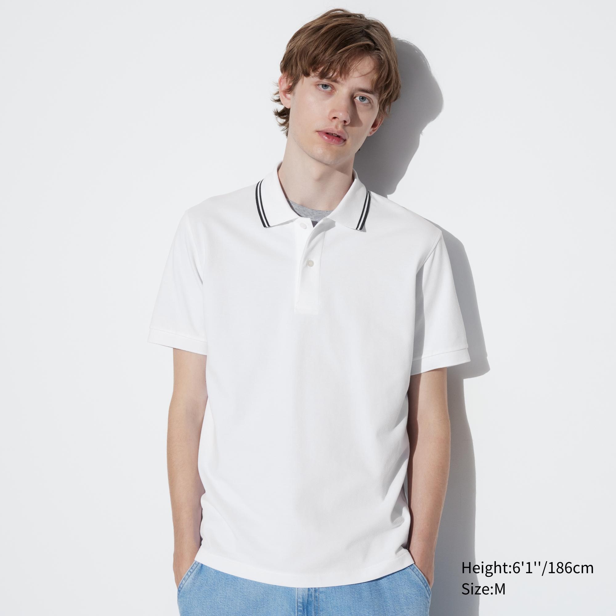 Uniqlo white shop polo shirt