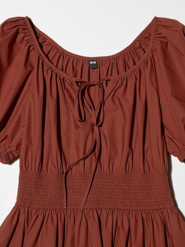 VOLUME SLEEVE DRESS | SHORT SLEEVE