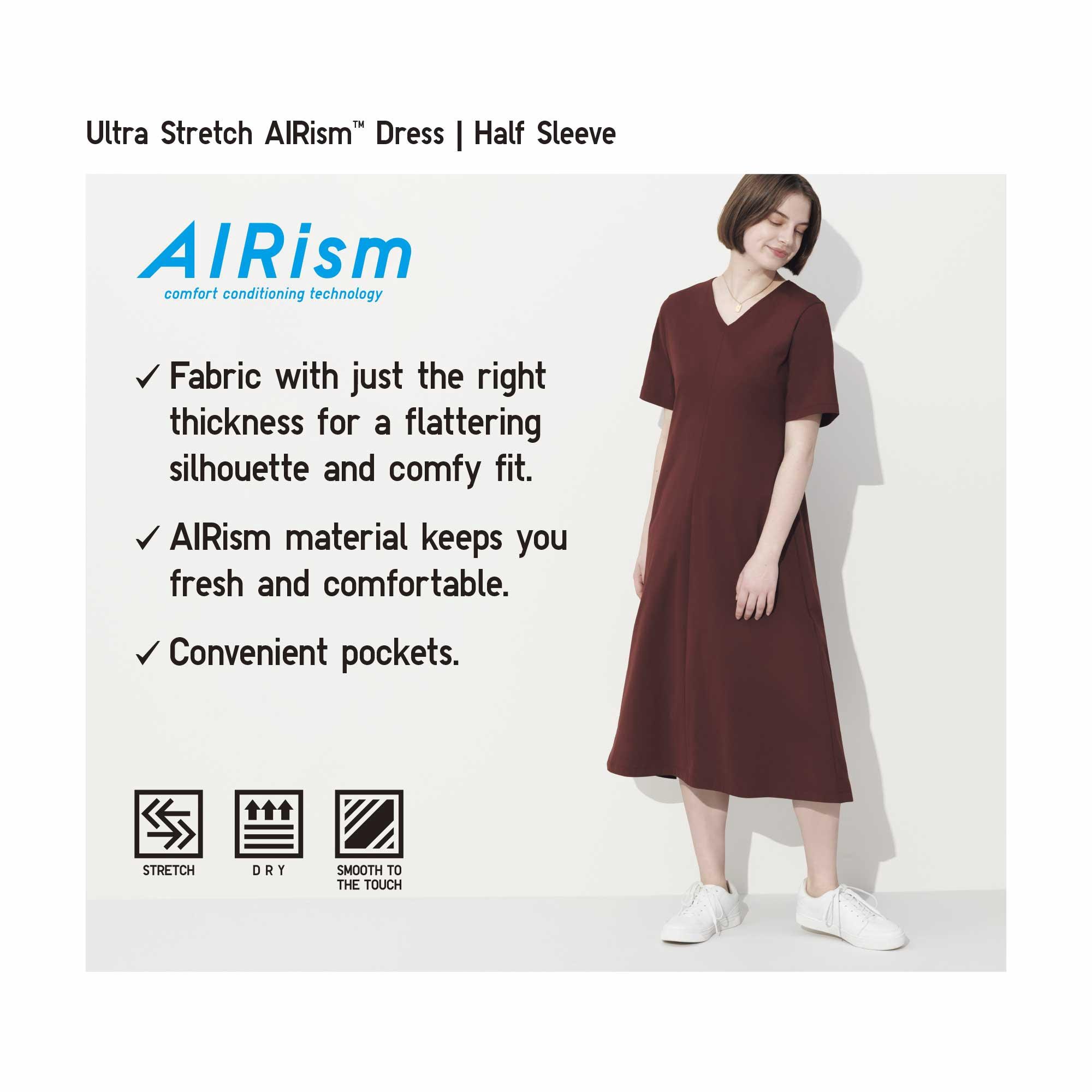 EXTRA STRETCH AIRism DRESS | HALF -SLEEVE