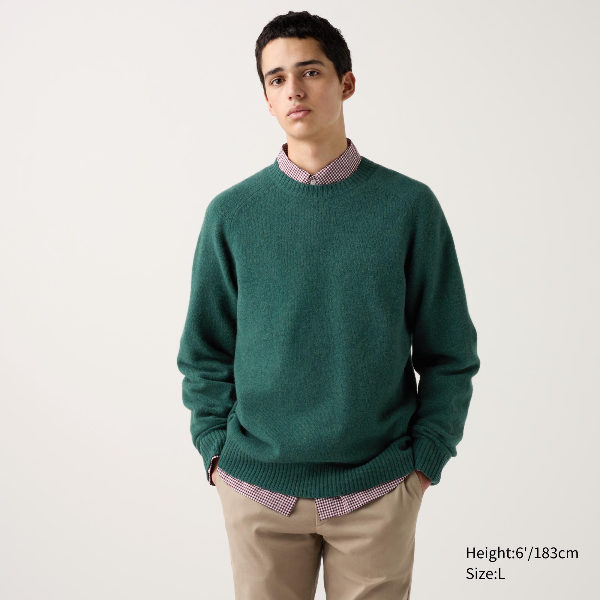 LAMBSWOOL CREW NECK SWEATER