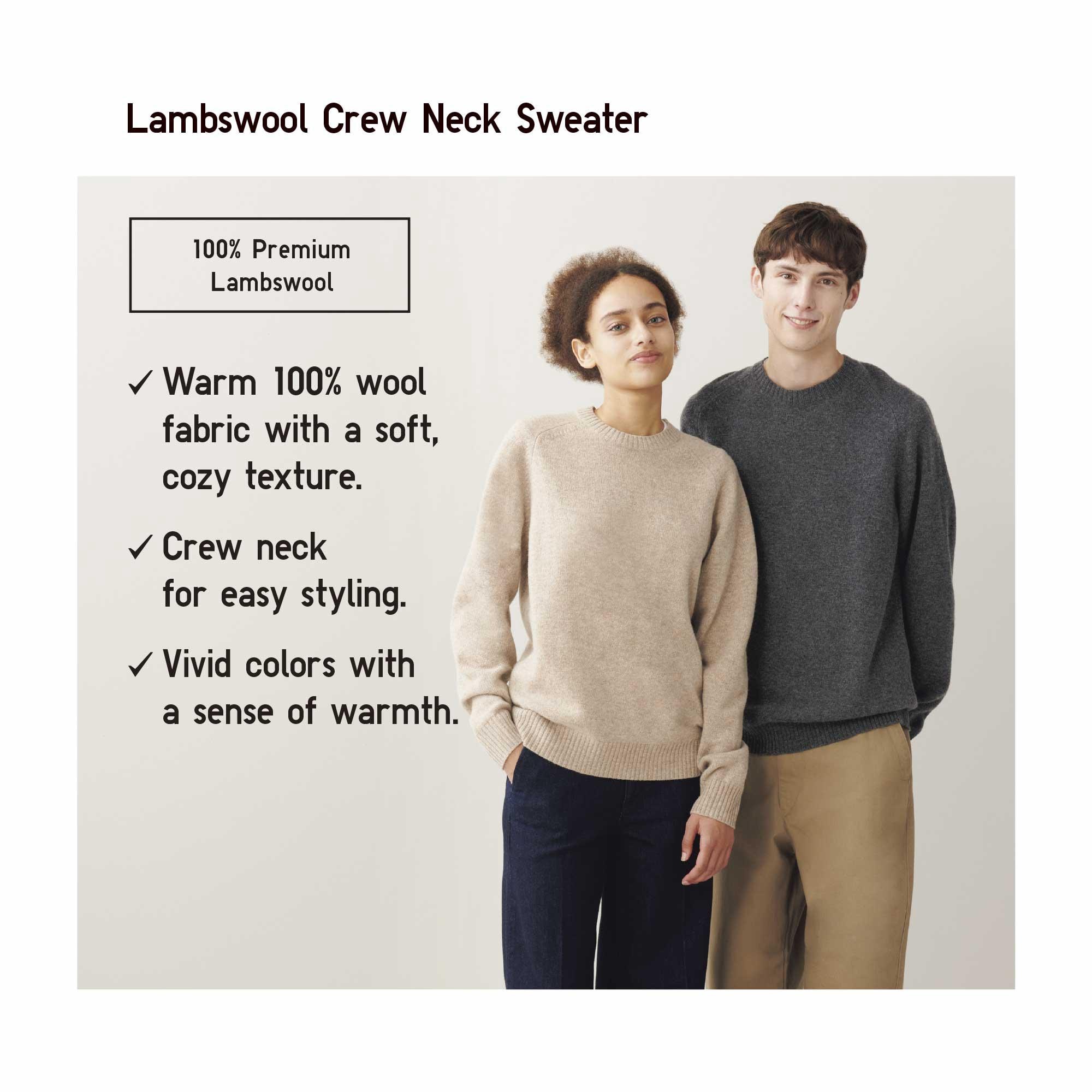 LAMBSWOOL CREW NECK SWEATER