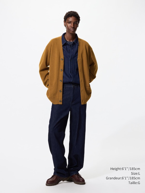 LAMBSWOOL V NECK CARDIGAN