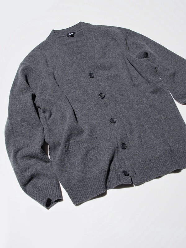 CARDIGAN EN LAINE D'AGNEAU COL EN V