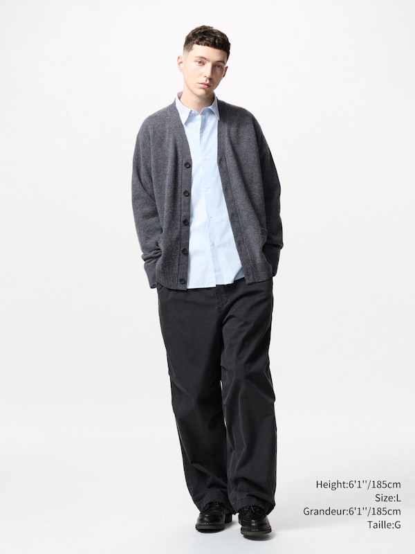 LAMBSWOOL V NECK CARDIGAN