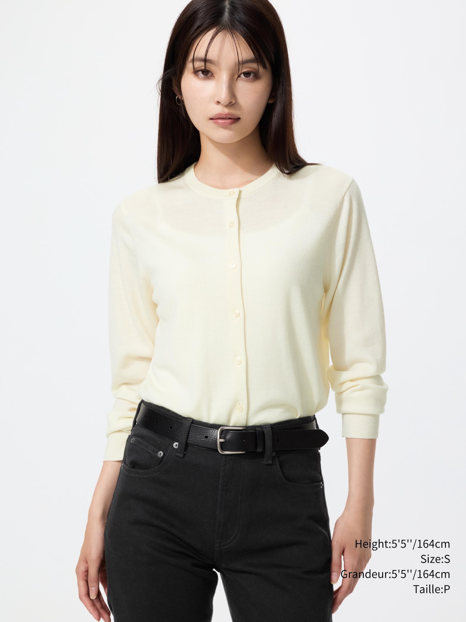 VL様 Women's Merino Crew Neck Cardigan | UNIQLO CA