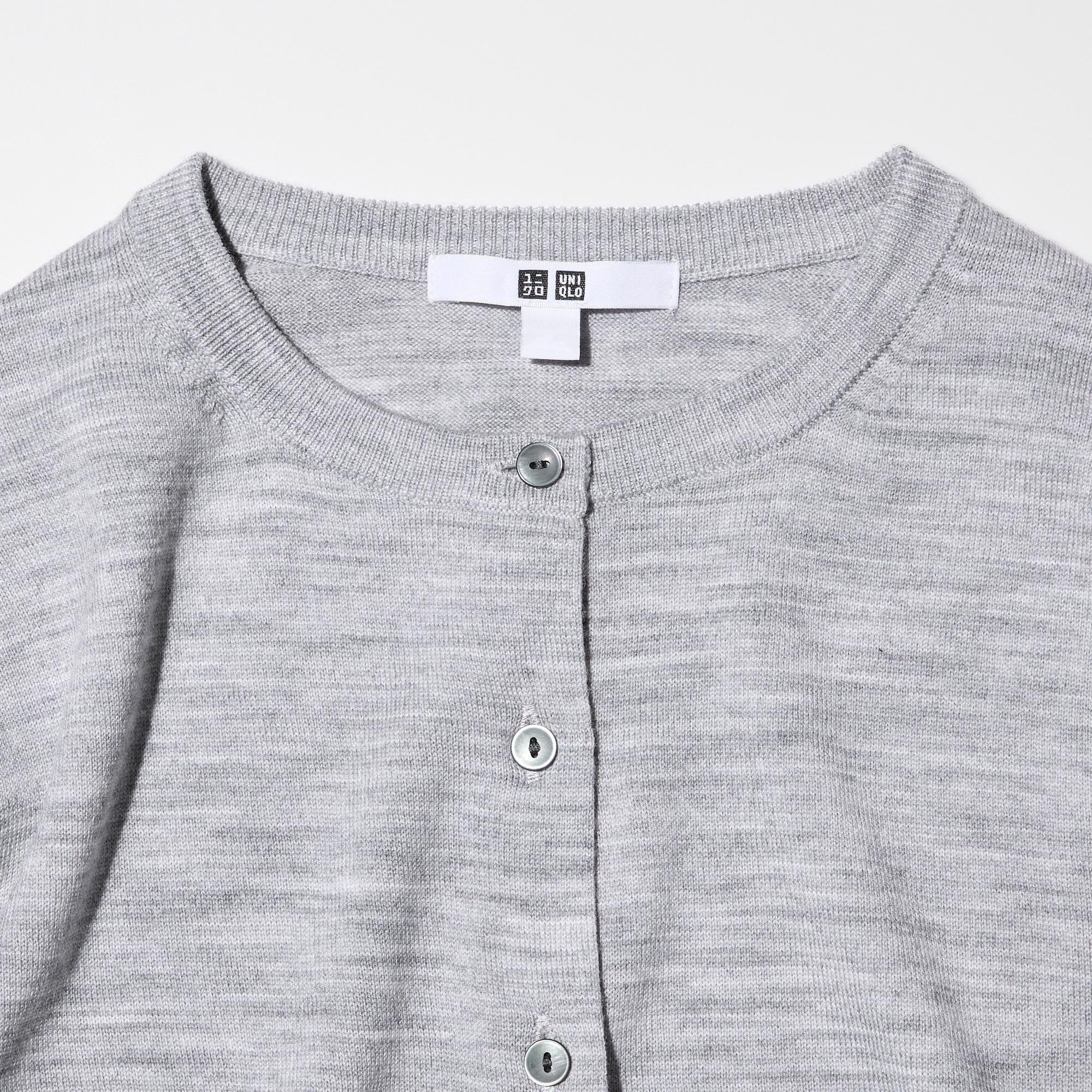 MERINO CREW NECK CARDIGAN